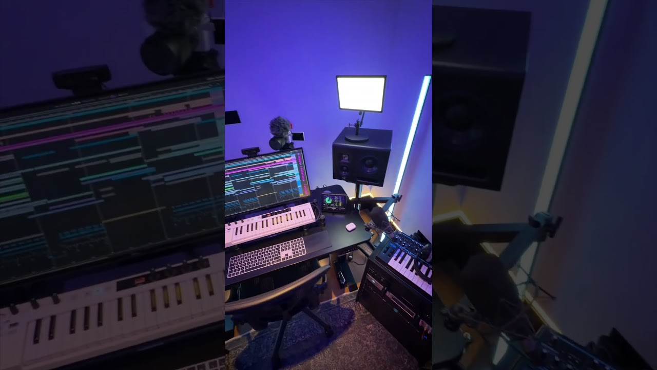 Home studio transformation 🪚 #musicproducer