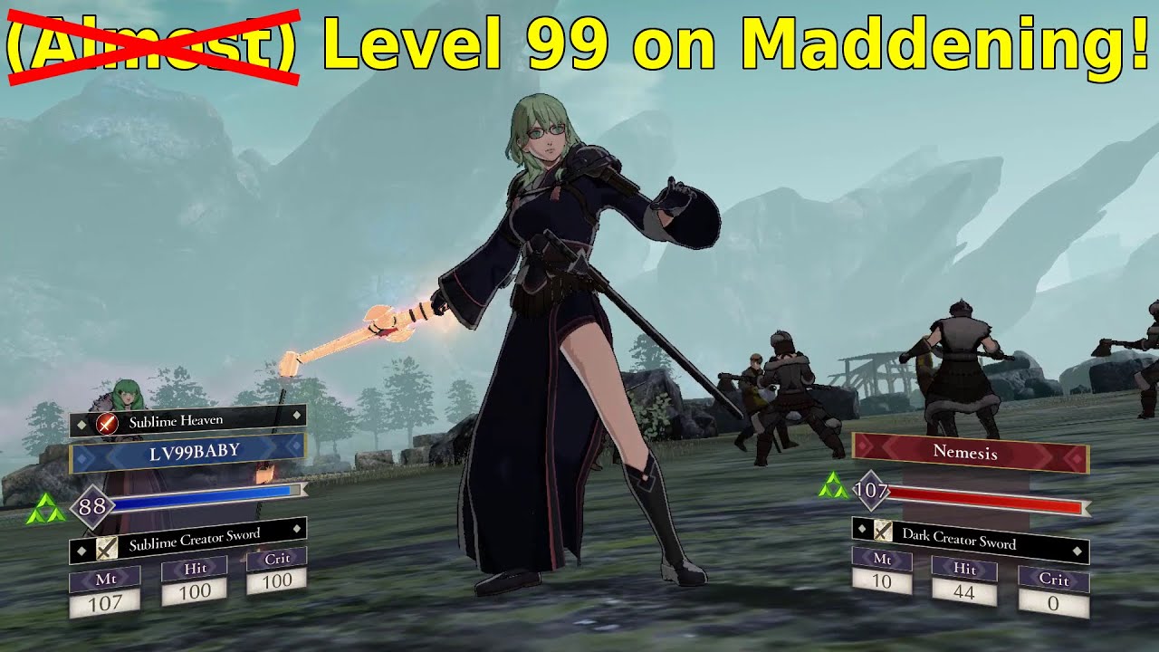Fire Emblem: Three Houses - Level 99 Max Stat Byleth vs Verdant Wind Maddening Endgame