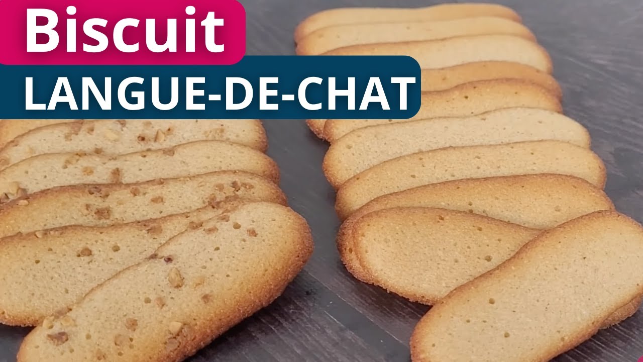 Langues de Chat : Biscuits Fins et Croquants Délicieux