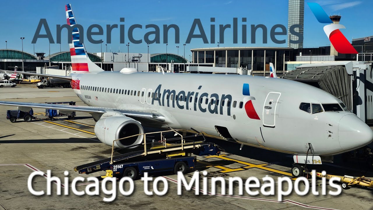 [4K60fps] American Airlines Chicago to Minneapolis + Amazing Plane Spotting from T3 [TRIP REPORT]