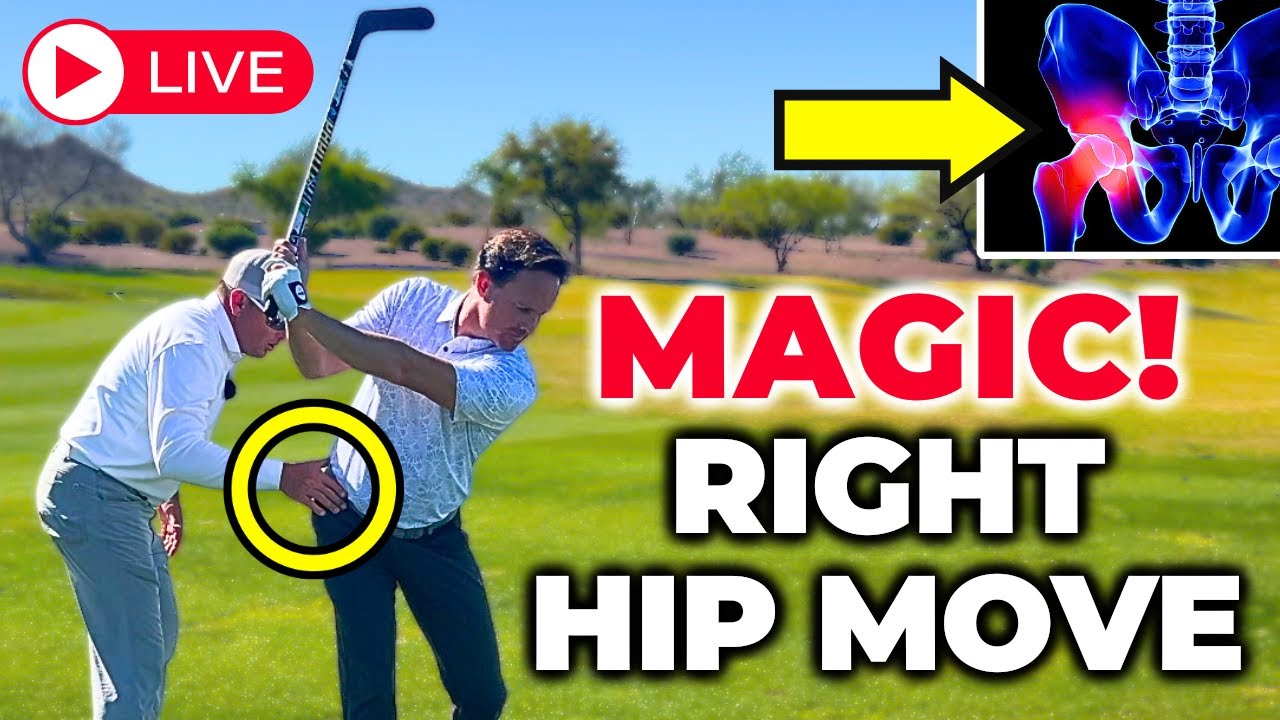This Right Hip Move FINALLY Got Him Swinging Inside Out! (LIVE Golf Lesson)