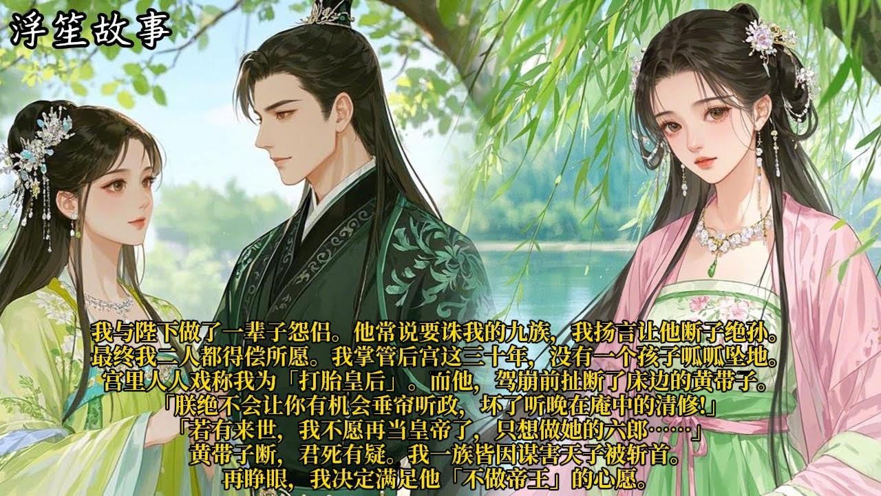 我与陛下做了一辈子怨侣。他常说要诛我的九族，我扬言让他断⼦绝孙。最终我二⼈都得偿所愿。#重生 #大女主 #复仇 #宫廷 #夺权 #古风 #小说