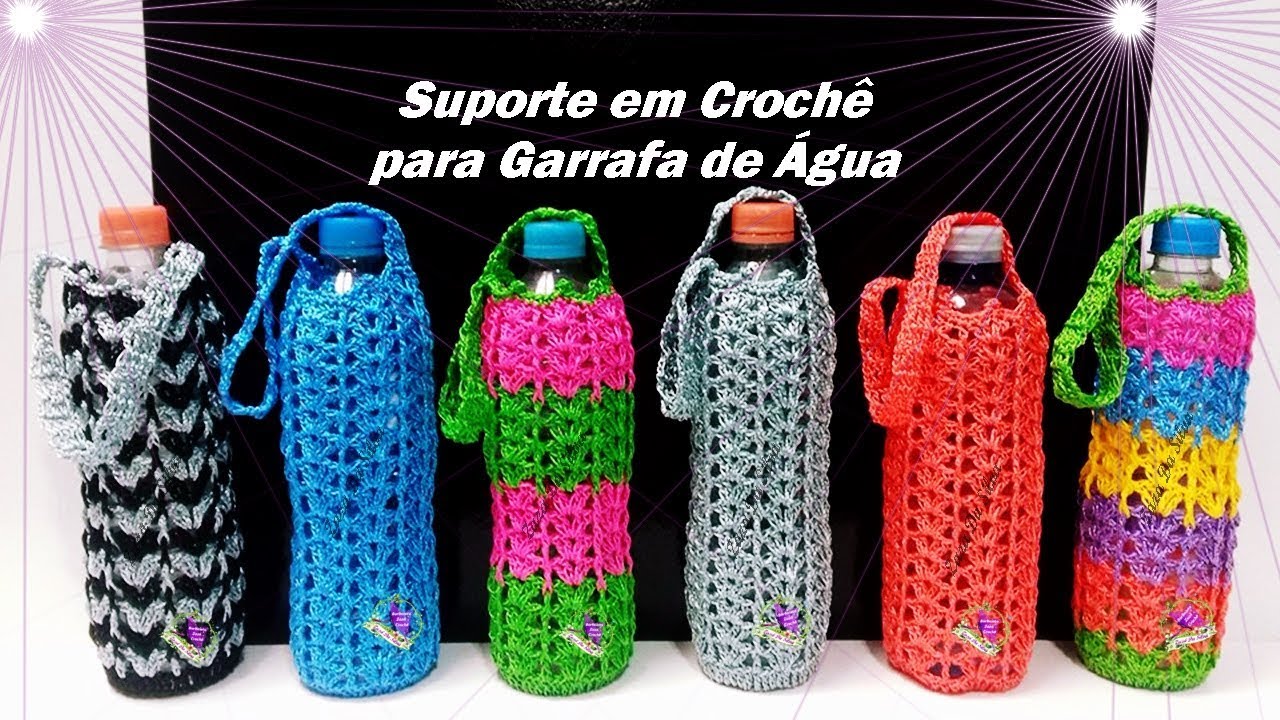 Como fazer Suporte em Crochê para Garrafa D'Água