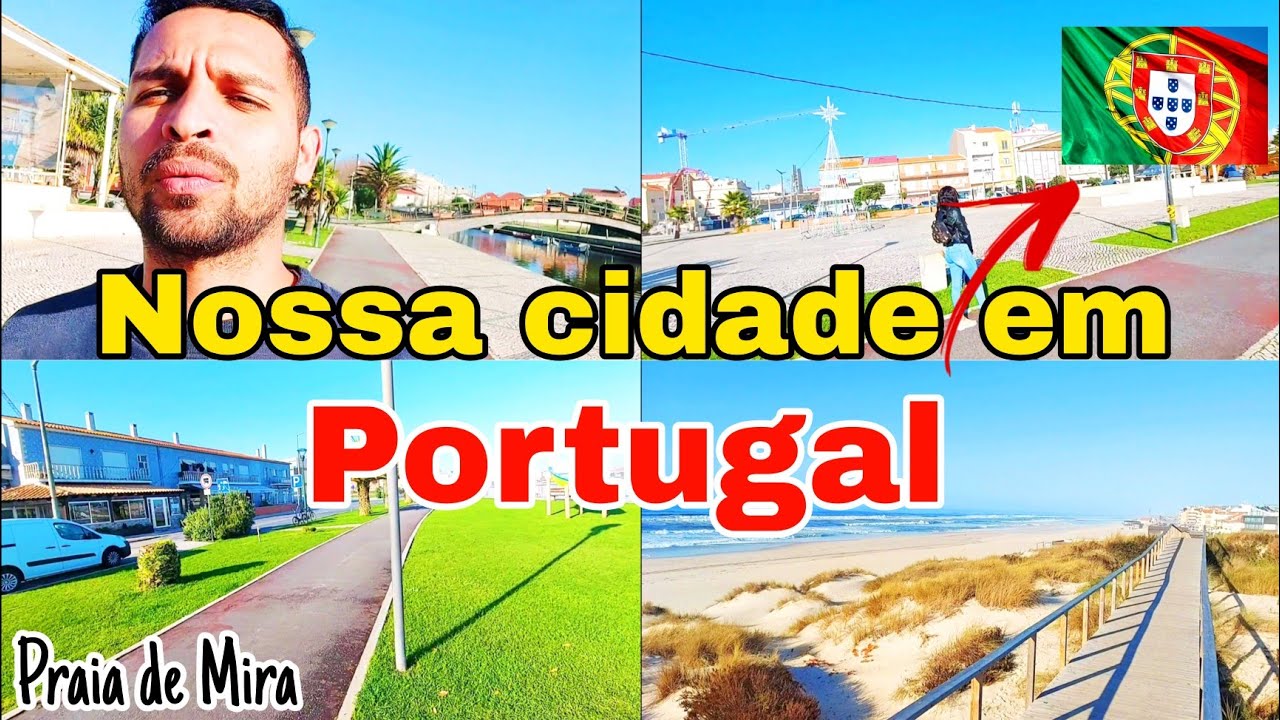 CONHEÇA NOSSA CIDADE EM PORTUGAL🇵🇹/É LINDA |PRAIA DE MIRA ||tuor praia de Mira