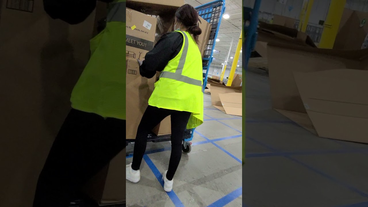 working the shipdock at amazon xmas eve.