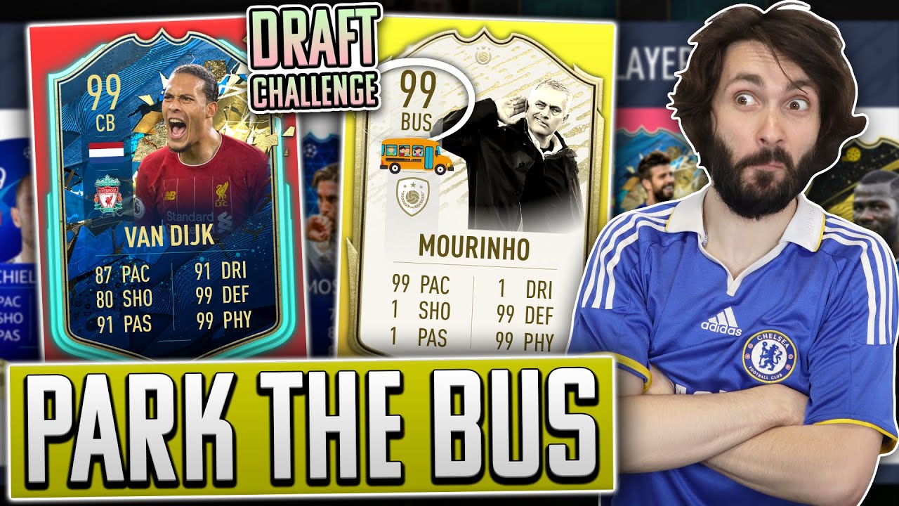 PARK THE BUS *99 IKONA MOURINHO* DRAFT CHALLENGE! FIFA 20