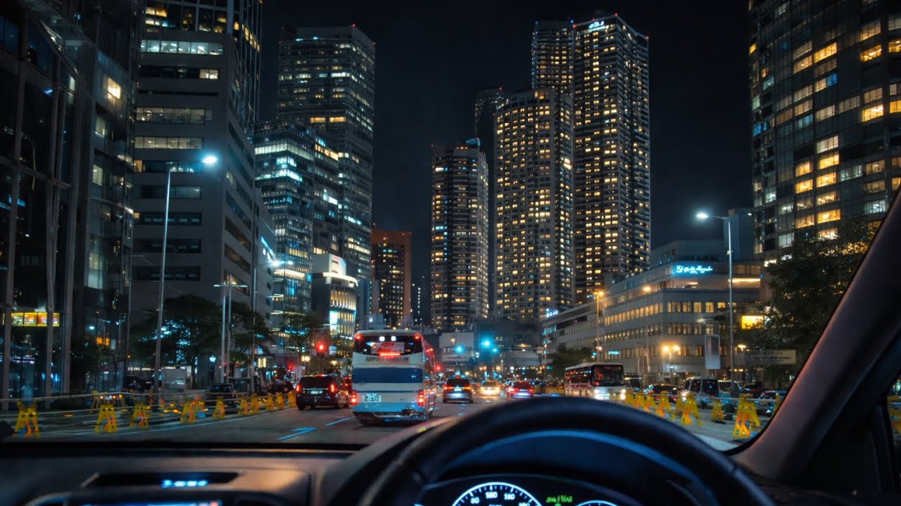 大阪の絶景夜景ドライブin 8K｜ Osaka Night Drive in 8K