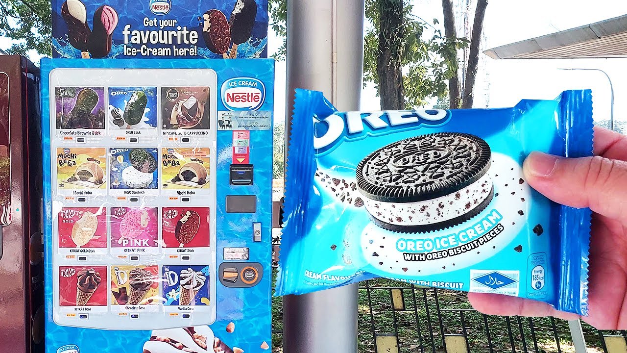 Vending Machine Tour In Malaysia | NESTLE Ice Cream Vending Machine