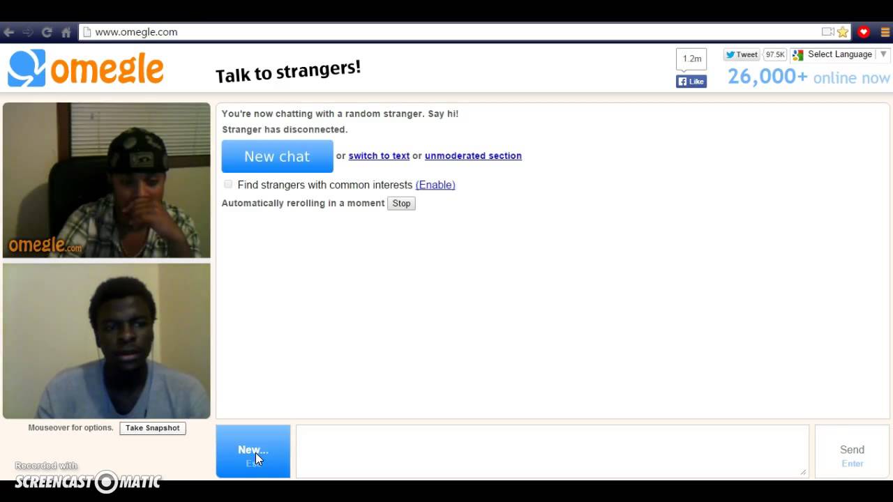 trolling on OMEGLE for the first time