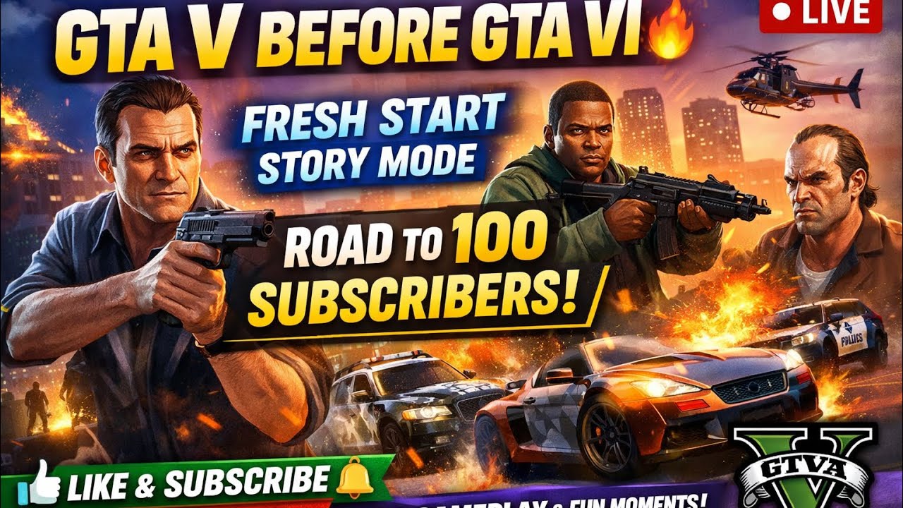 Starting GTA V Again Before GTA VI Drops | Fresh Story Mode & Chaos Begins |