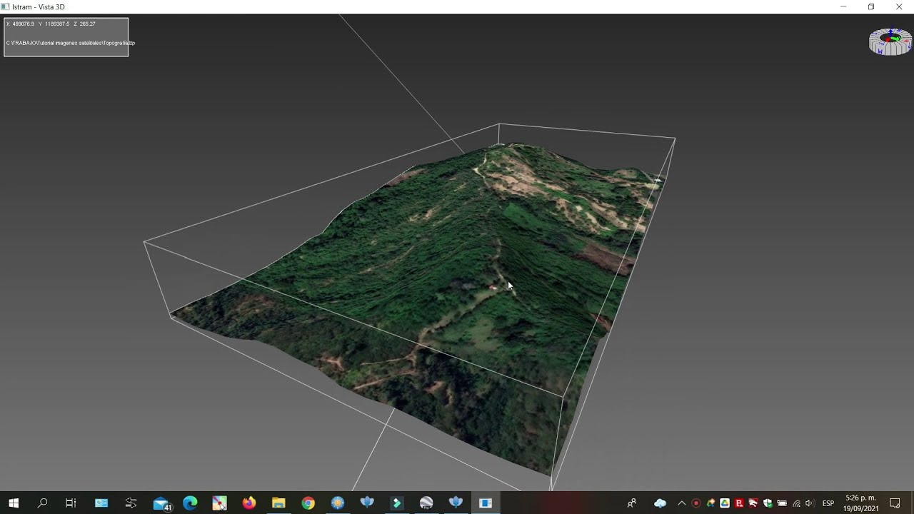 Descarga de imagen satelital y terreno en ISTRAM