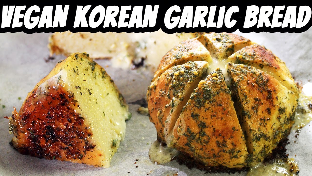 VEGAN KOREAN 6 SIDE CREAM CHEESE GARLIC BREAD | Recipe by Mary's Test Kitchen