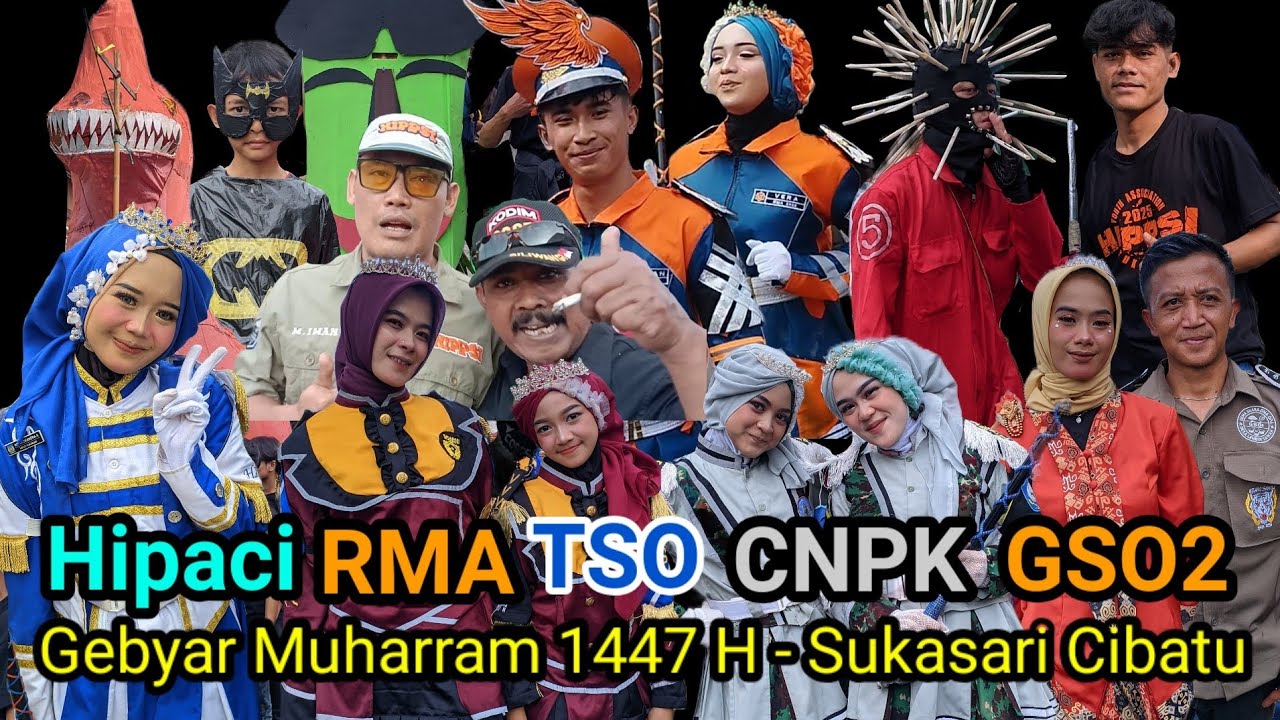 Meriah 🤩 Pawai Cibatu Sukasari Bersama Drumband Sukabumi, RMA TSO, Hipaci, GSO2, CNPK