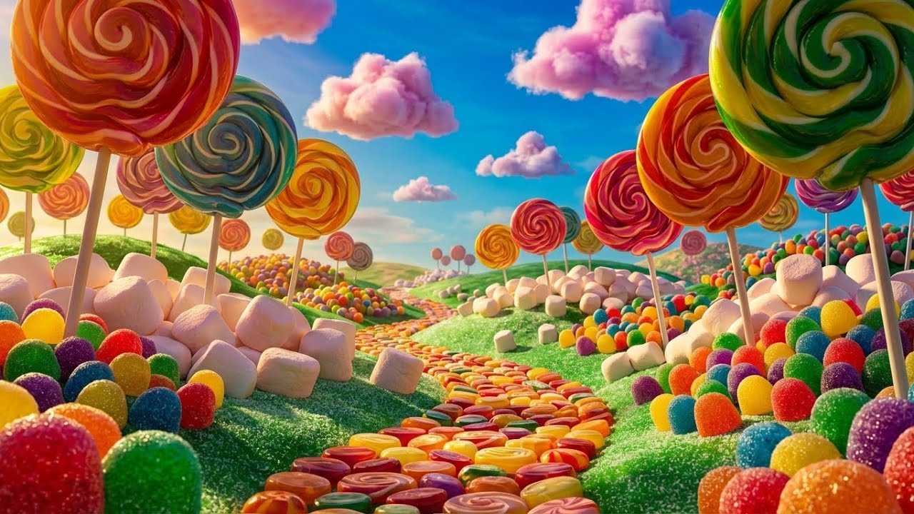 🍬 Sweet Candyland 🌟 | Relaxing Music & Ambience for Kids