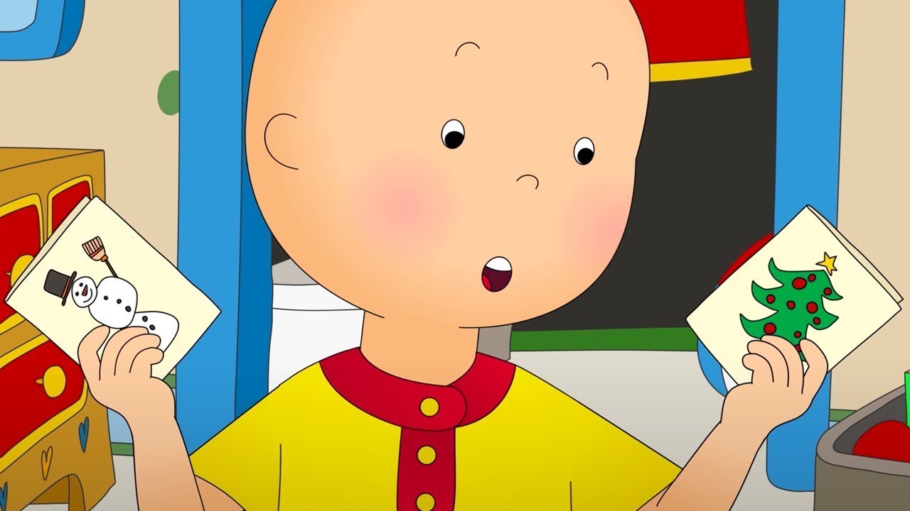 Caillou and the Christmas Card | Caillou Cartoon