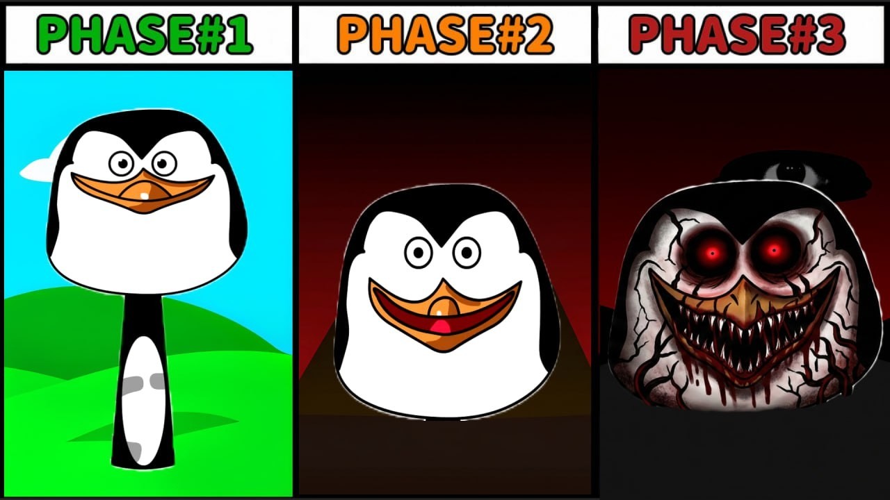 All Phases in New Incredibox Sprunki OC Skipper (from The Penguins of Madagascar) Phase 1 to Phase 7