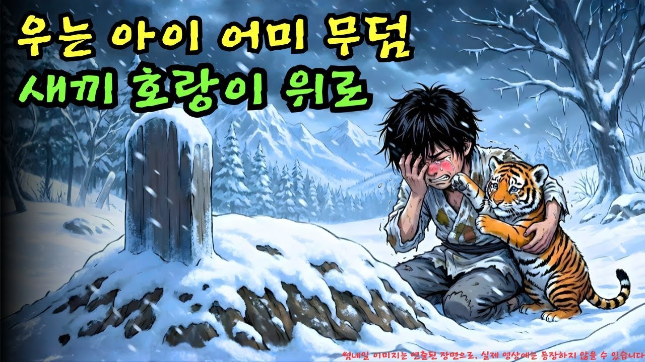 👉 어미 무덤가에서 서럽게 울던 아이 곁으로 새끼 호랑이가 다가왔다… 이 만남은 과연 위험하지 않을까? | 야담 |옛날이야기 |민담 |전설 | 설화