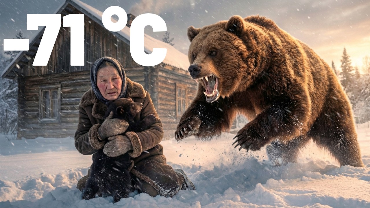 A 70 Year Old Elderly Woman Saved a Freezing Bear Cub in Siberia ❄️🐻