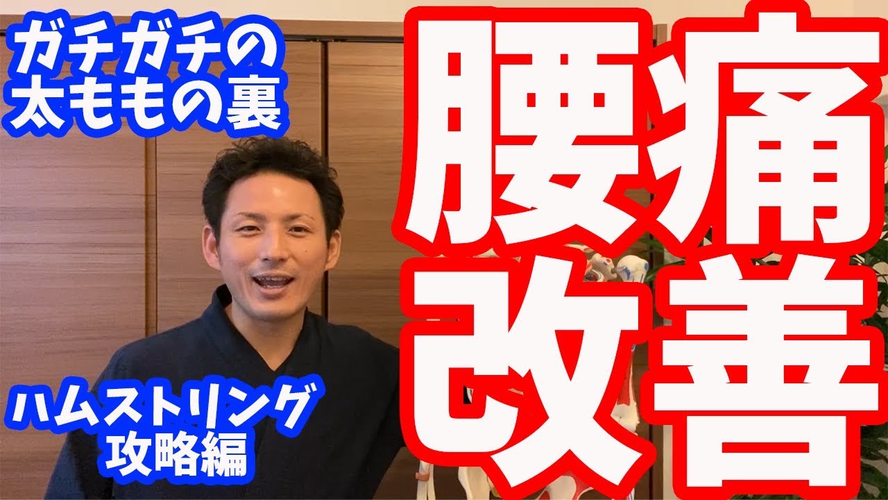 腰痛改善「誰も知らない、太ももの裏(ハムストリングス)の伸ばし方」【大分市 腰痛治療家 安部元隆】