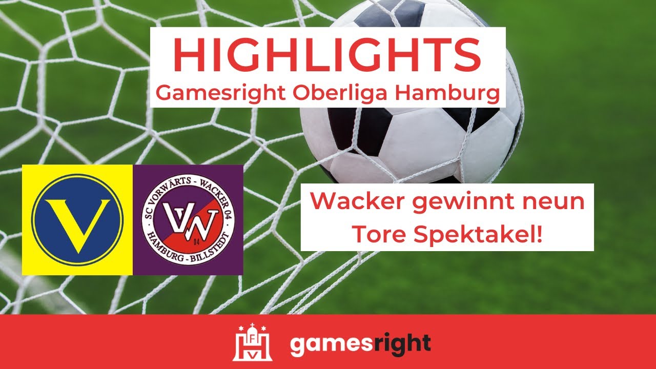29. Spieltag Gamesright Oberliga Hamburg Highlights SC VIctoria - Vorwärts Wacker