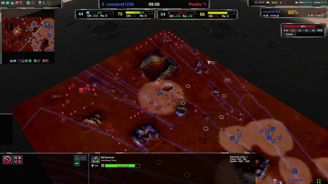 Zero-K - 1v1 analysis - cooolcat1239 vs Pootis