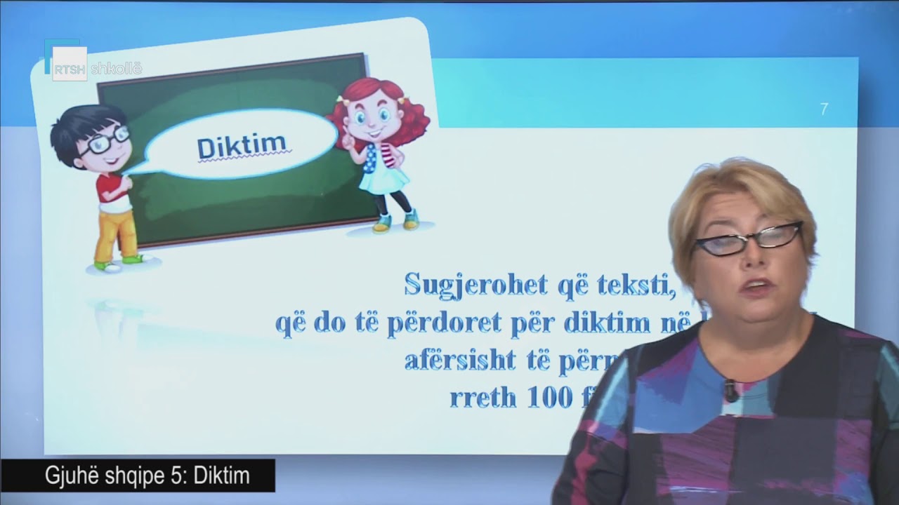 Gjuhë shqipe 5 - Diktim