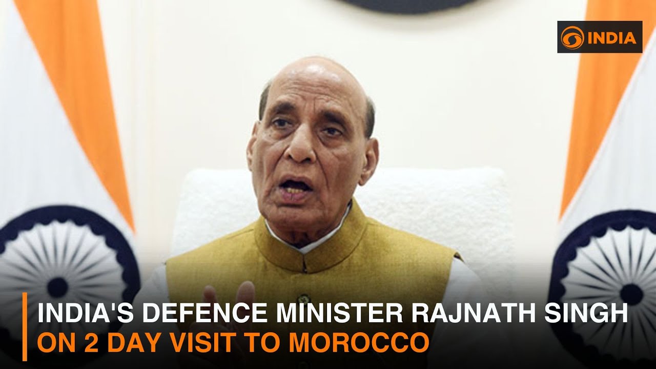 India's Defence Minister  Rajnath Singh on 2 day visit to Morocco