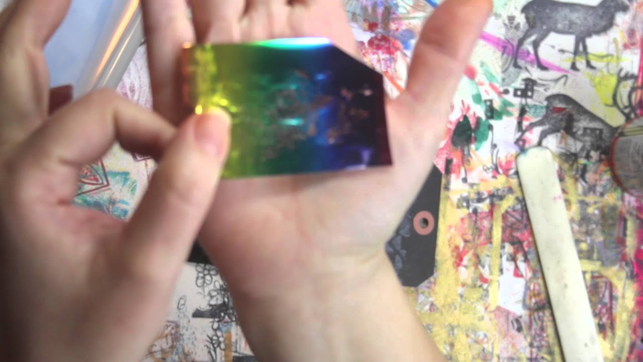 Foiling with Rubber Cement & Balzer Designs Stencils
