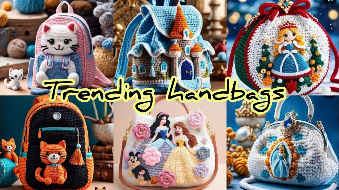Trending handbags / crochet handbgs collections. @diymacramee