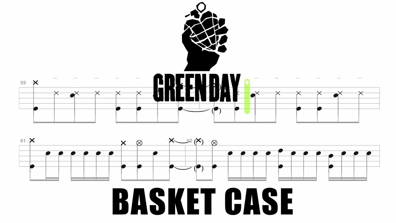 Green Day - Basket Case (🔴 Drum Notation | Tutorial) @chamisdrums #greenday #drumtabs #chamisdrums
