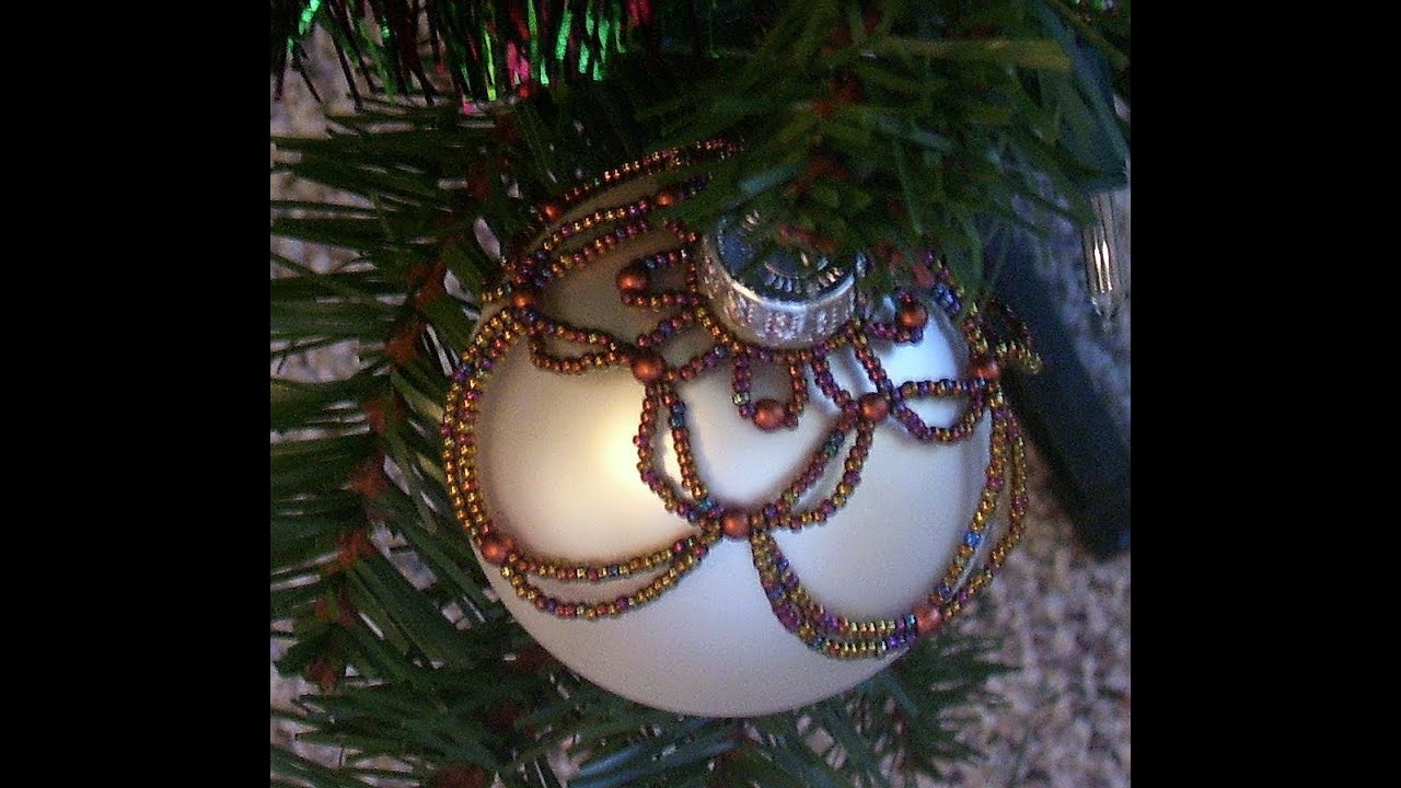Beaded Christmas Ornament Howto