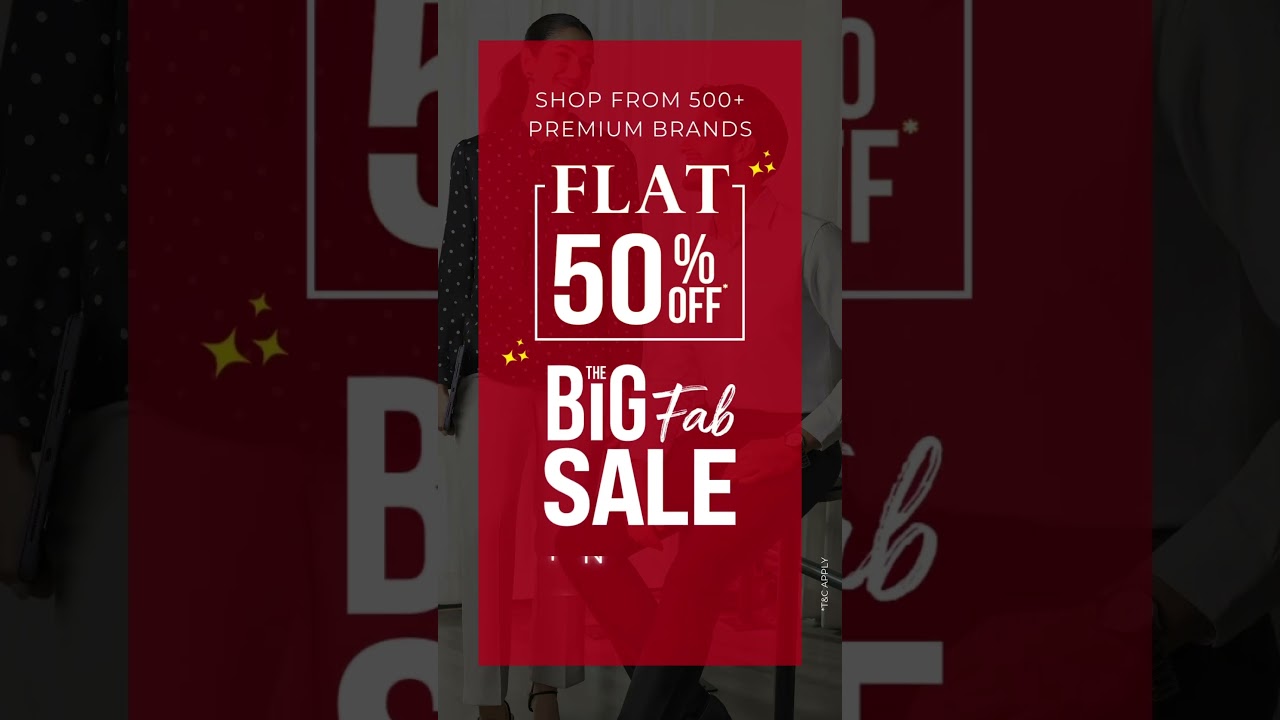Flat 50% Off Sale is now live!