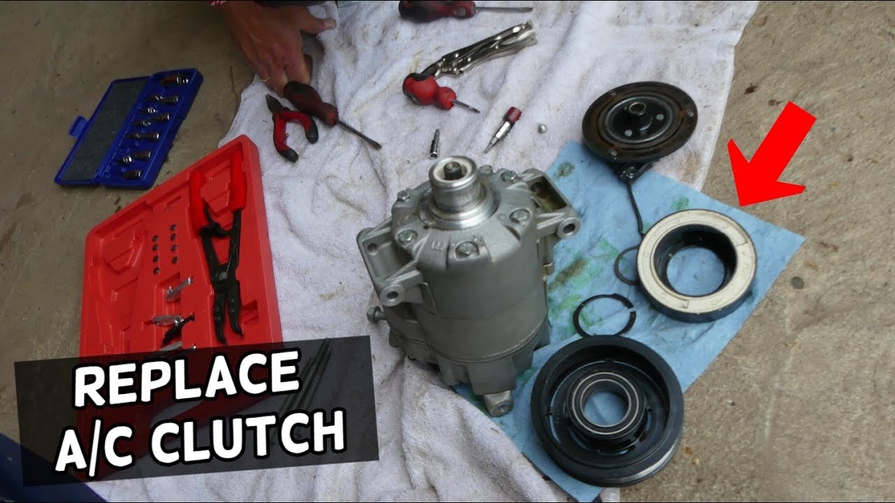 HOW TO REPLACE AC COMPRESSOR CLUTCH CHEVROLET GMC BUICK MALIBU EQUINOX TRAX CRUZE SONIC SILVERADO