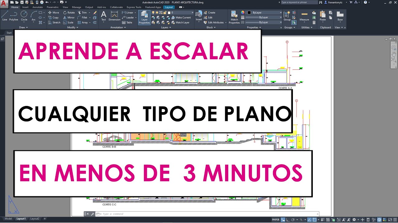 Como escalar en Autocad desde Layout bien explicado / 2020