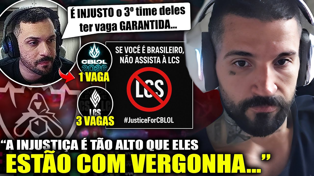 PROTESTO?! EsA, BrTT e Dynquedo comentam sobre POL&Ecirc;MICA das VAGAS do CBLOL no MUNDIAL 2026