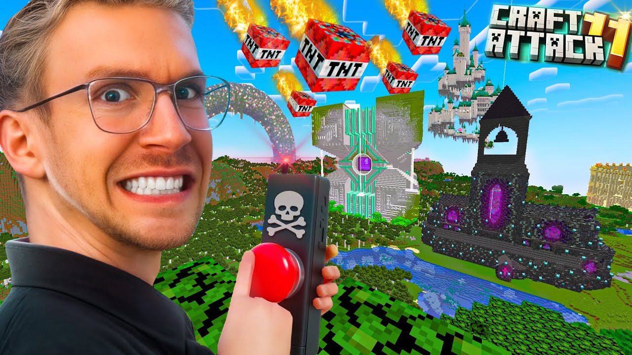 ICH ZERST&Ouml;RE CRAFT ATTACK MIT SUPER TNT 😱 (kein clickbait haha)