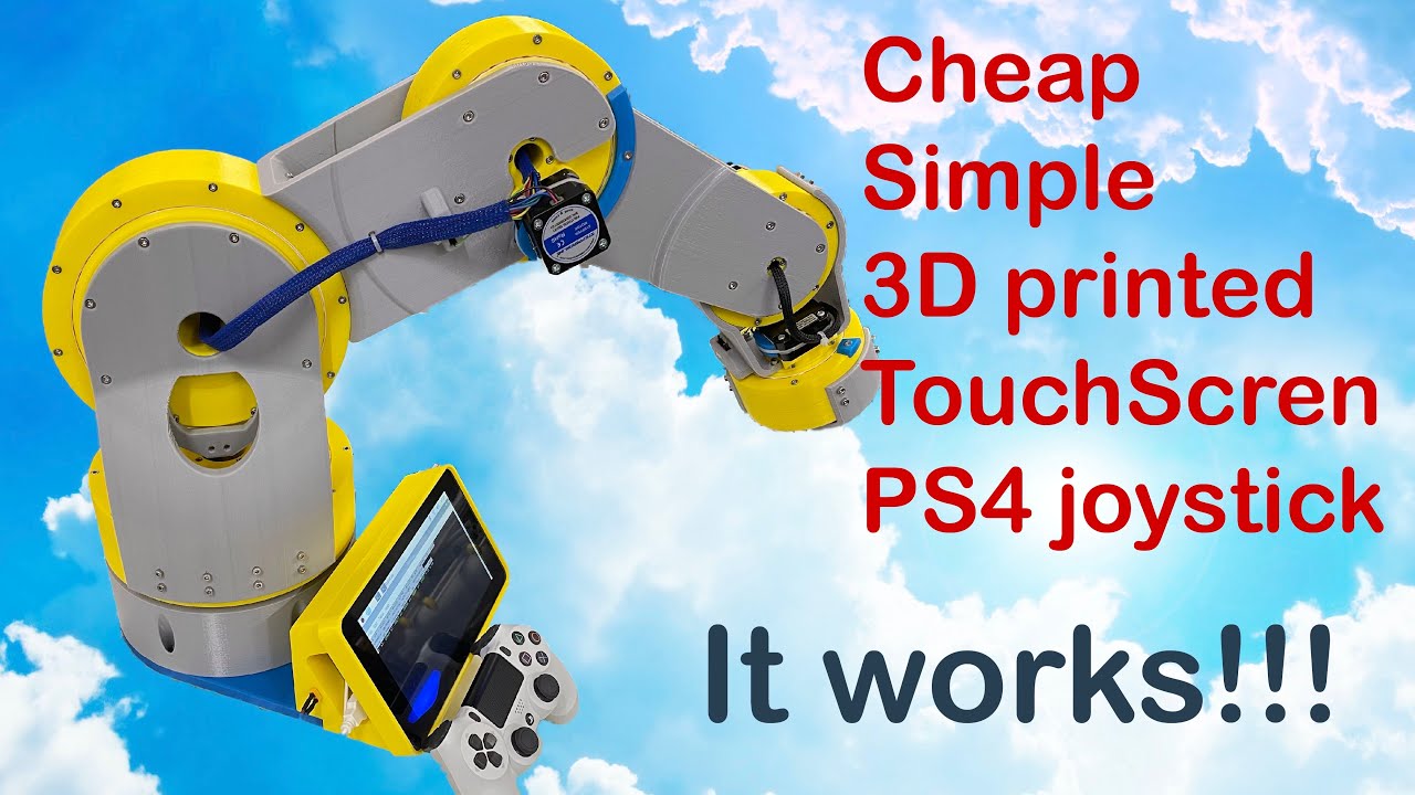 Cheap and Simple DIY 3D Printed Robot Arm