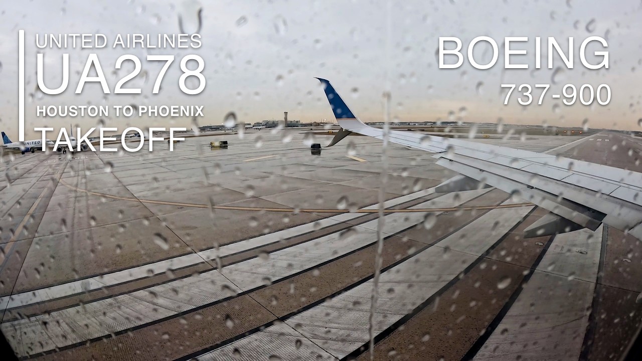 Takeoff [4K]: UA278 - George Bush Intercontinental (KIAH) Airport - Boeing 737-900 - IAH to PHX