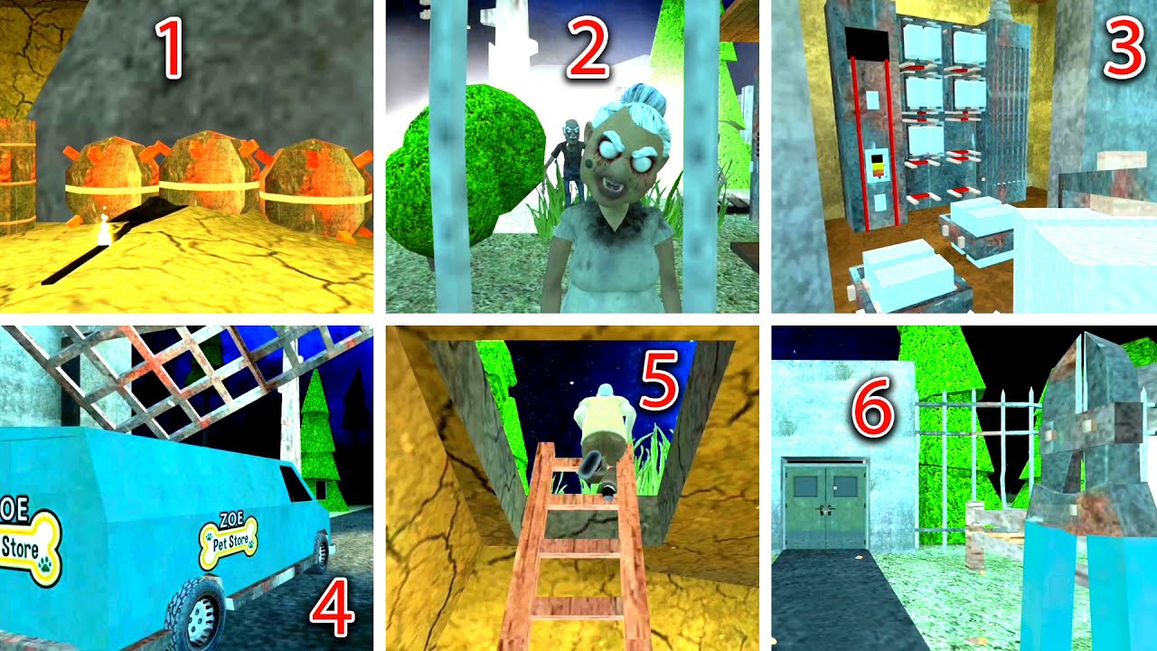 Granny and Grandpa 5 Origin All 6 Escape Endings 🏃