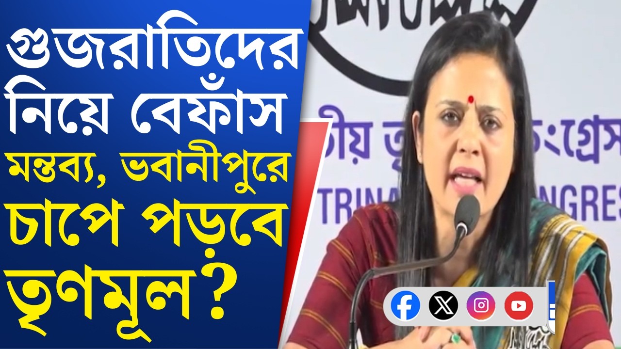 Mahua Moitra's Comment On Gujratis: গুজারাতিদের নিয়ে মহুয়ার মন্তব্যর জেরে ভবানীপুরে বেকায়দায় TMC?