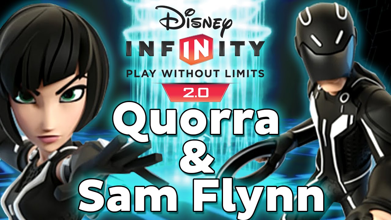 Disney Infinity 2.0 New Tron Characters Quorra and Sam Flynn