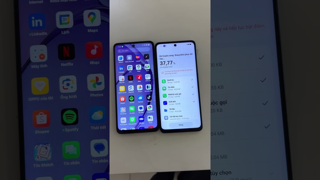 Chuyển dữ liệu Oppo sang Oppo và Realme rất dễ dàng hoặc Oppo sang Android, Iphone khác rất dễ