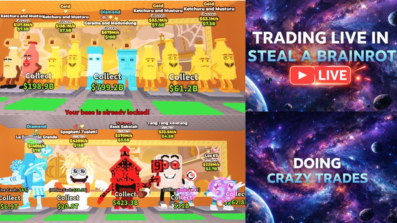TRADING   IN STEAL A BRAINROT