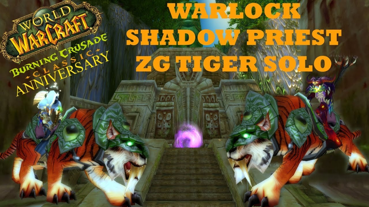 HOW TO SOLO FARM THE ZG TIGER AS WARLOCK/SP - TBC ANNIVERSARY