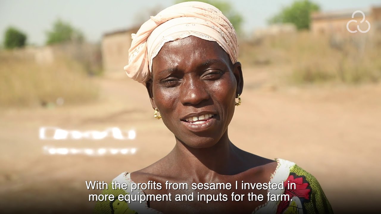Smallholder farmers are producing export-quality sesame in Burkina Faso