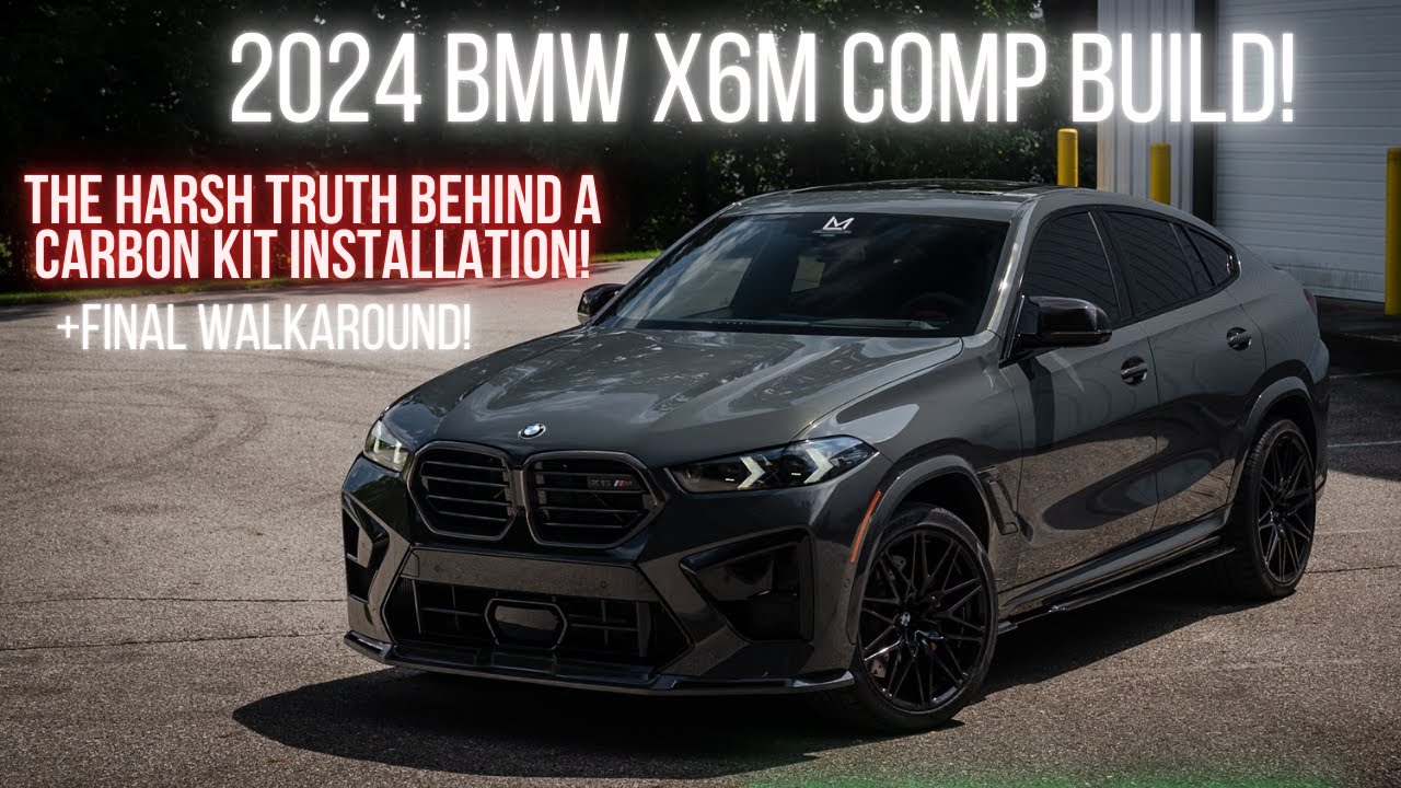 Behind The Scenes! Installing a Carbon Fiber Aerokit On 2024 BMW X6M Comp - See Our Results!