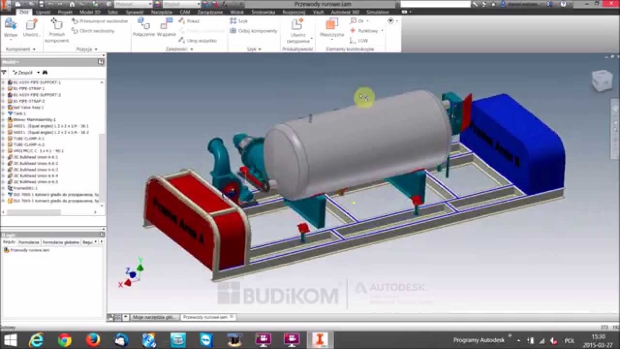 Autodesk Inventor - publikowanie zasobów przewodów rurowych
