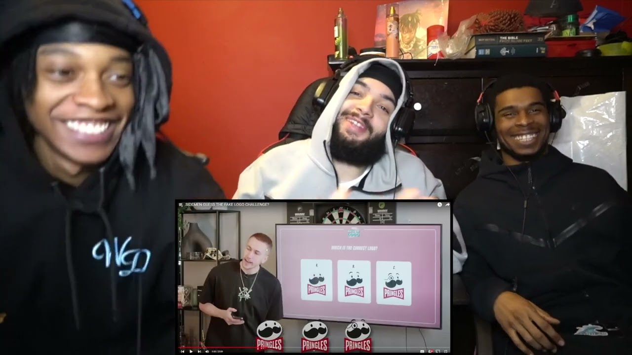 ACTUALLY A GREAT VIDEO 😭🤝🏽 | AMERICANS REACT TO SIDEMEN GUES THE LOGO CHALLENGE