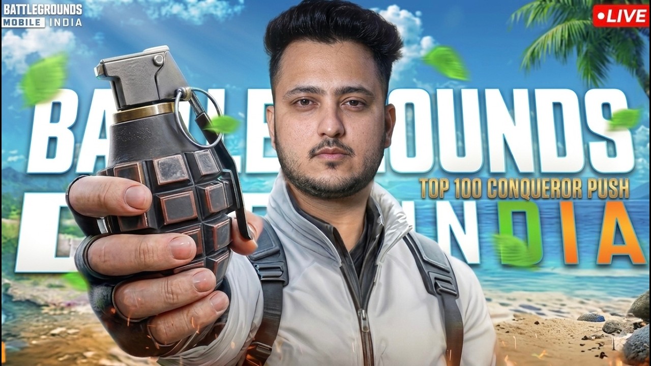 AAJ CONQUEROR PAKKA HN WITH @DynamoGaming ! RANK PUSH GAMEPLAY LIVE!