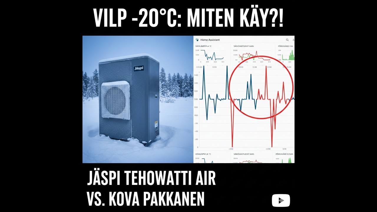 Vesi-ilmalämpöpumppu vs. kova pakkanen: Jäspi Tehowatti Air -kokemuksia